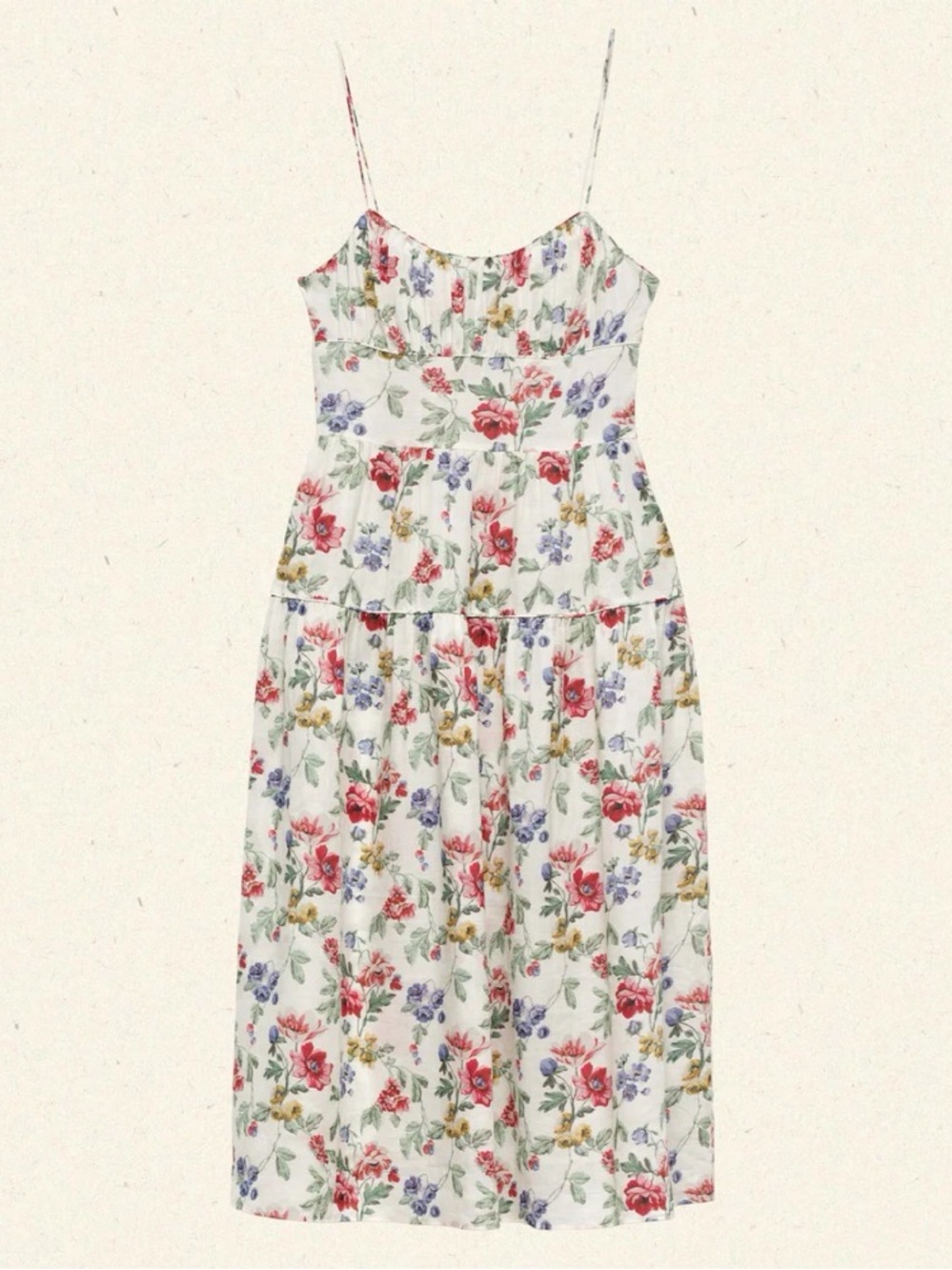 ISO Doen Benoit Dress Ivory Wild Rose Small